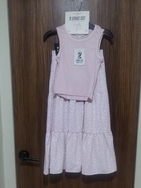 Kids 2-Piece Matching Set - Light Pink